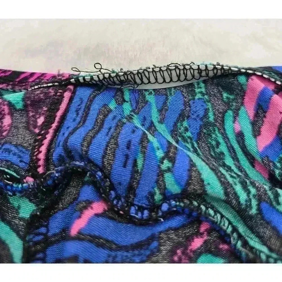 Vtg 80s/90s Robby Len Swimfashions Women's 14 Multicolored One-piece Swimsuit - Picture 5 of 9